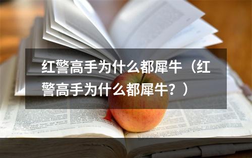 红警高手为什么都犀牛（红警高手为什么都犀牛？）