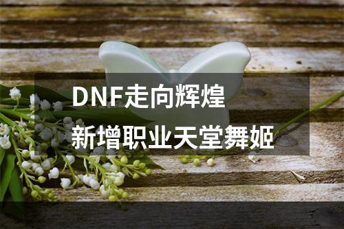 DNF走向辉煌 新增职业天堂舞姬