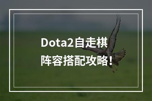 Dota2自走棋阵容搭配攻略！