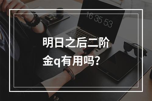 明日之后二阶金q有用吗？