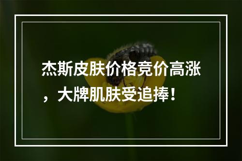 杰斯皮肤价格竞价高涨，大牌肌肤受追捧！