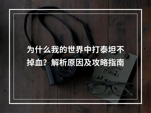 为什么我的世界中打泰坦不掉血？解析原因及攻略指南