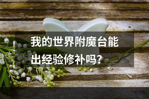 我的世界附魔台能出经验修补吗？