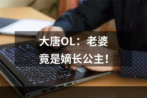 大唐OL：老婆竟是嫡长公主！