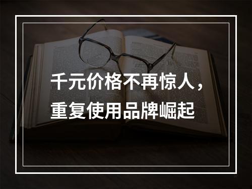 千元价格不再惊人，重复使用品牌崛起