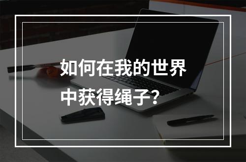 如何在我的世界中获得绳子？