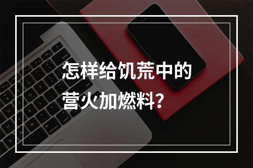 怎样给饥荒中的营火加燃料？