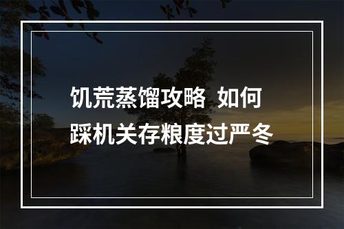 饥荒蒸馏攻略  如何踩机关存粮度过严冬