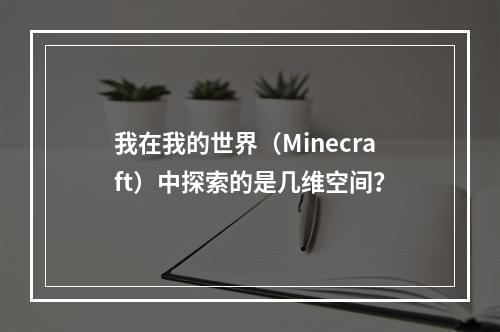 我在我的世界（Minecraft）中探索的是几维空间？