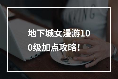 地下城女漫游100级加点攻略！