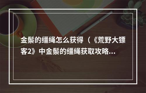 金鬃的缰绳怎么获得（《荒野大镖客2》中金鬃的缰绳获取攻略）