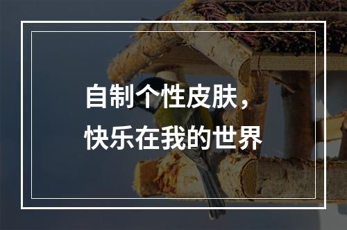 自制个性皮肤，快乐在我的世界