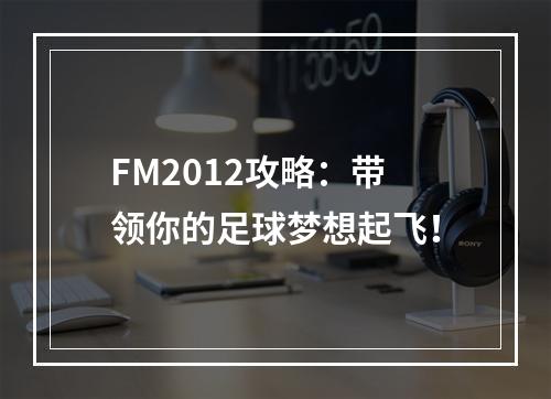 FM2012攻略：带领你的足球梦想起飞！