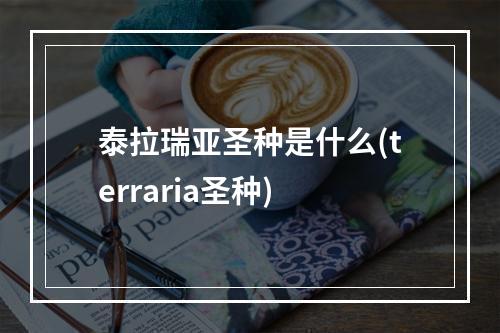 泰拉瑞亚圣种是什么(terraria圣种)