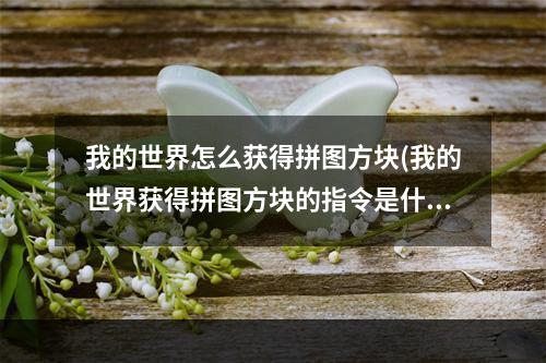 我的世界怎么获得拼图方块(我的世界获得拼图方块的指令是什么)