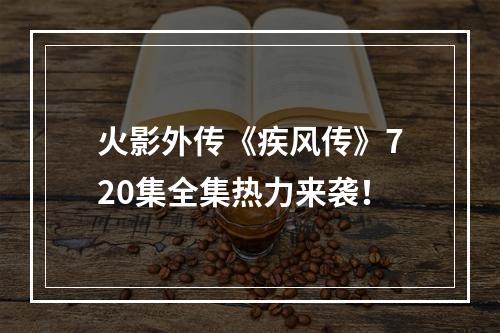 火影外传《疾风传》720集全集热力来袭！