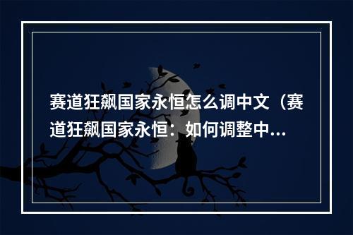 赛道狂飙国家永恒怎么调中文（赛道狂飙国家永恒：如何调整中文？）