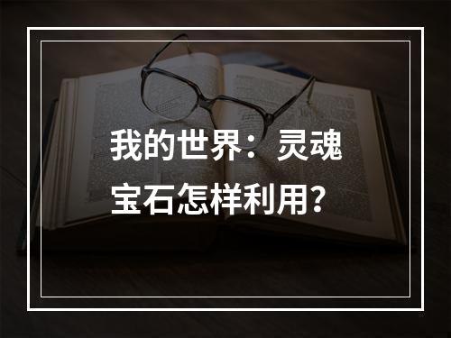 我的世界：灵魂宝石怎样利用？