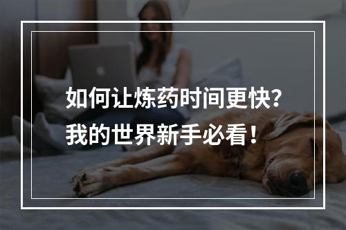 如何让炼药时间更快？我的世界新手必看！