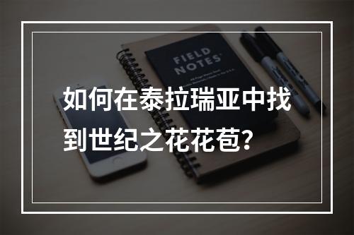 如何在泰拉瑞亚中找到世纪之花花苞？