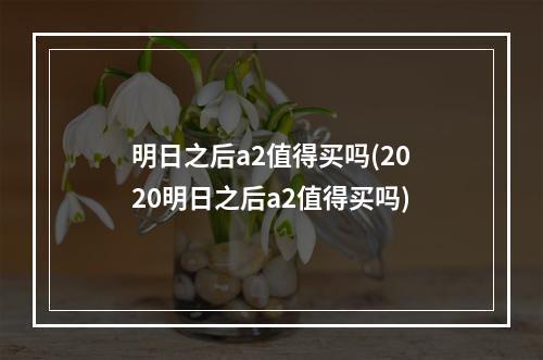 明日之后a2值得买吗(2020明日之后a2值得买吗)