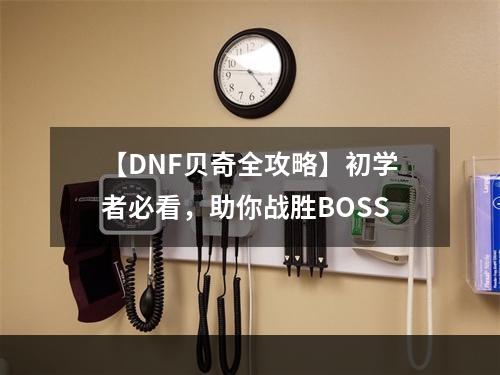 【DNF贝奇全攻略】初学者必看，助你战胜BOSS