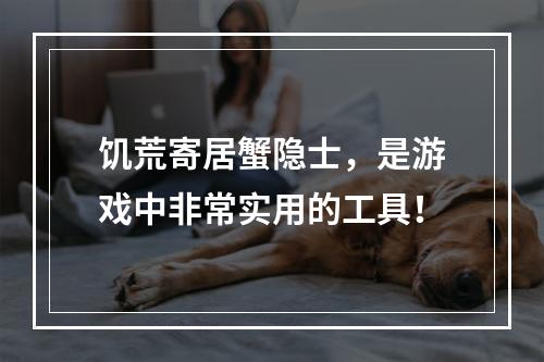 饥荒寄居蟹隐士，是游戏中非常实用的工具！