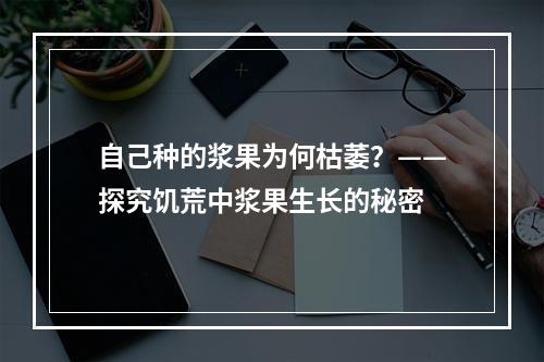 自己种的浆果为何枯萎？——探究饥荒中浆果生长的秘密