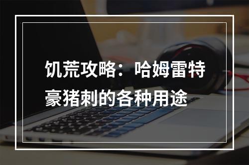 饥荒攻略：哈姆雷特豪猪刺的各种用途