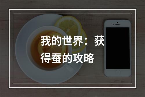 我的世界：获得蚕的攻略