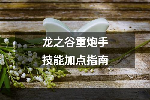 龙之谷重炮手技能加点指南