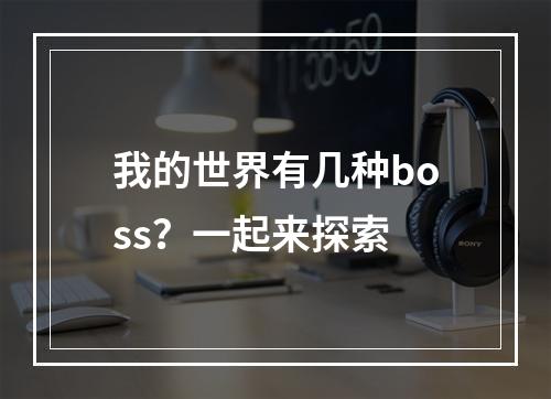 我的世界有几种boss？一起来探索