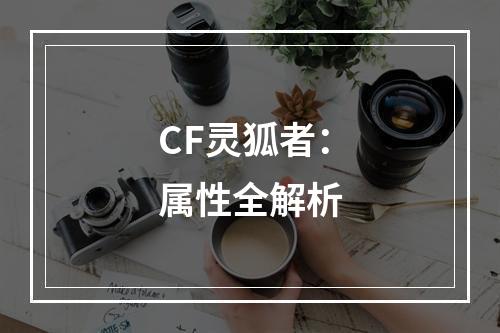 CF灵狐者：属性全解析