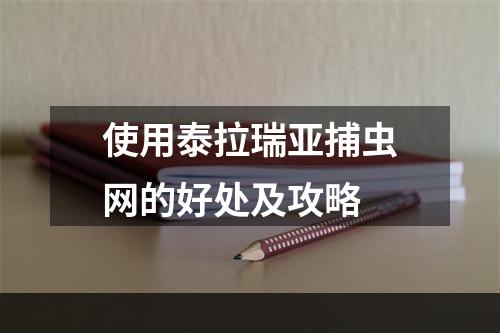 使用泰拉瑞亚捕虫网的好处及攻略