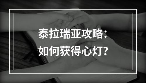 泰拉瑞亚攻略：如何获得心灯？