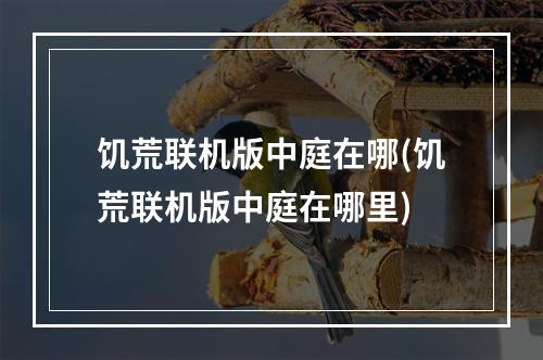 饥荒联机版中庭在哪(饥荒联机版中庭在哪里)