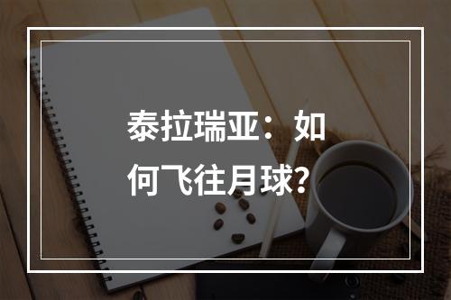 泰拉瑞亚：如何飞往月球？