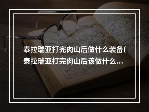 泰拉瑞亚打完肉山后做什么装备(泰拉瑞亚打完肉山后该做什么装备)