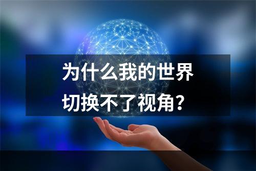 为什么我的世界切换不了视角？