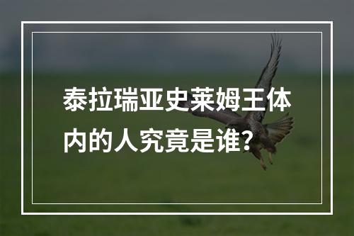 泰拉瑞亚史莱姆王体内的人究竟是谁？