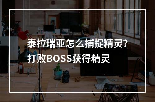 泰拉瑞亚怎么捕捉精灵？打败BOSS获得精灵