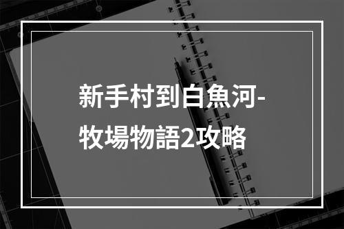 新手村到白魚河-牧場物語2攻略