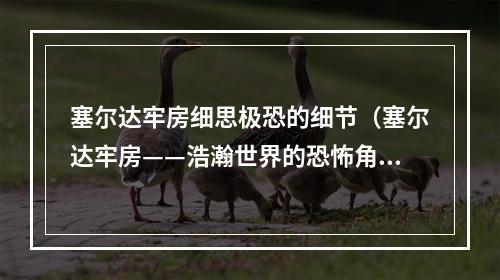 塞尔达牢房细思极恐的细节（塞尔达牢房——浩瀚世界的恐怖角落）