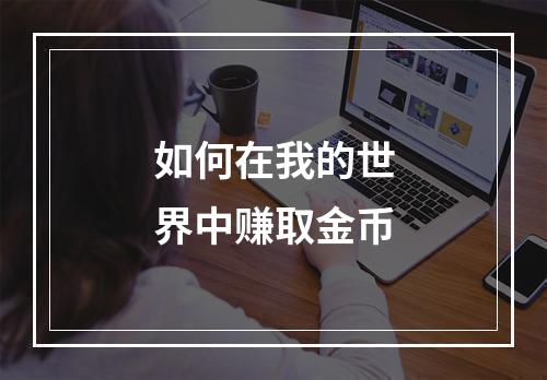 如何在我的世界中赚取金币