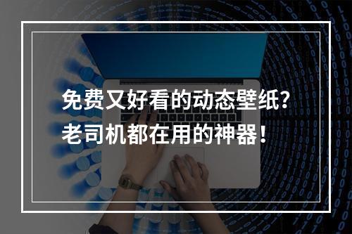 免费又好看的动态壁纸？老司机都在用的神器！