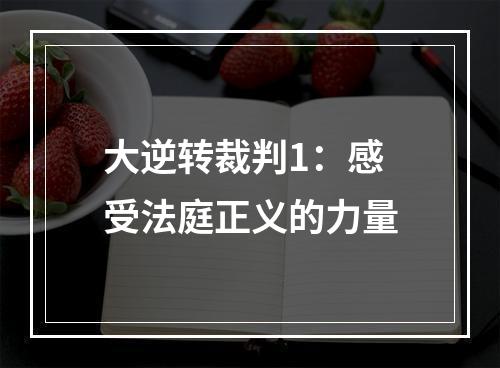 大逆转裁判1：感受法庭正义的力量