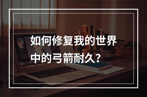 如何修复我的世界中的弓箭耐久？