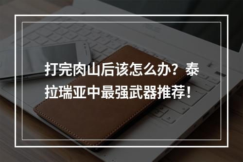 打完肉山后该怎么办？泰拉瑞亚中最强武器推荐！