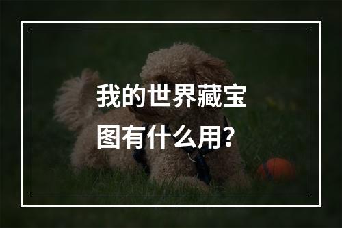 我的世界藏宝图有什么用？