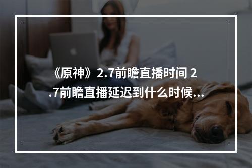 《原神》2.7前瞻直播时间 2.7前瞻直播延迟到什么时候--游戏攻略网